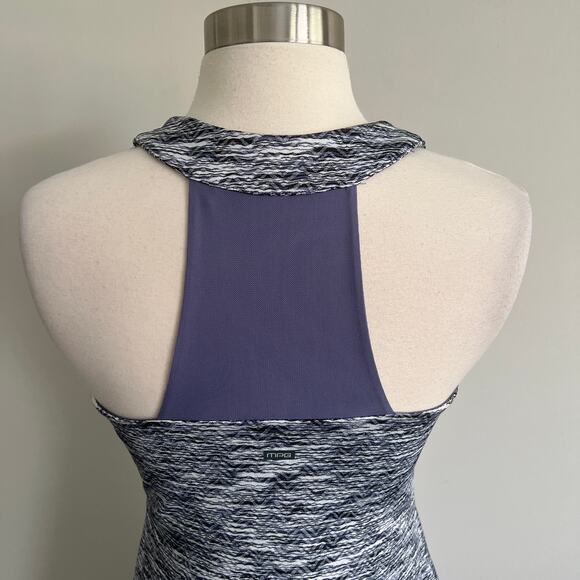MPG Athletic Dress Racerback V-neck Pockets Mesh Panel Small Activewear Dress - Picture 6 of 8